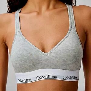 - Calvin Klein XL Heather Gray Modern Padded Bralette! NEW!